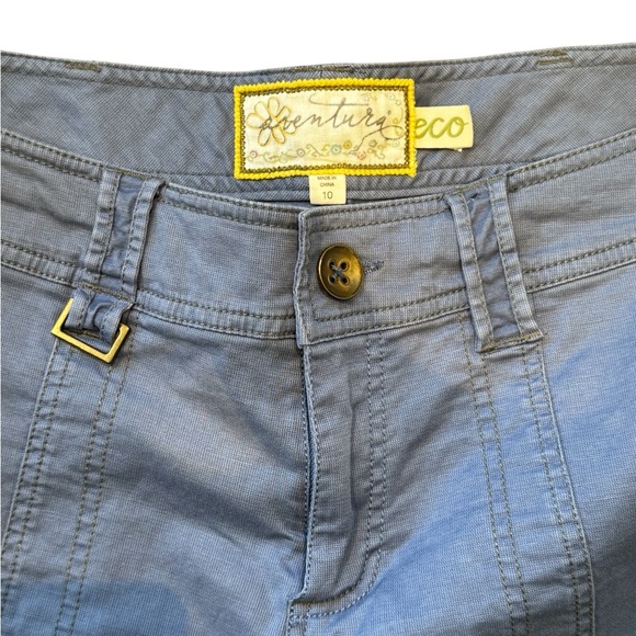 Women's French Blue Casual Cotton Utility Shorts by Aventura, size 10 - Picture 5 of 6